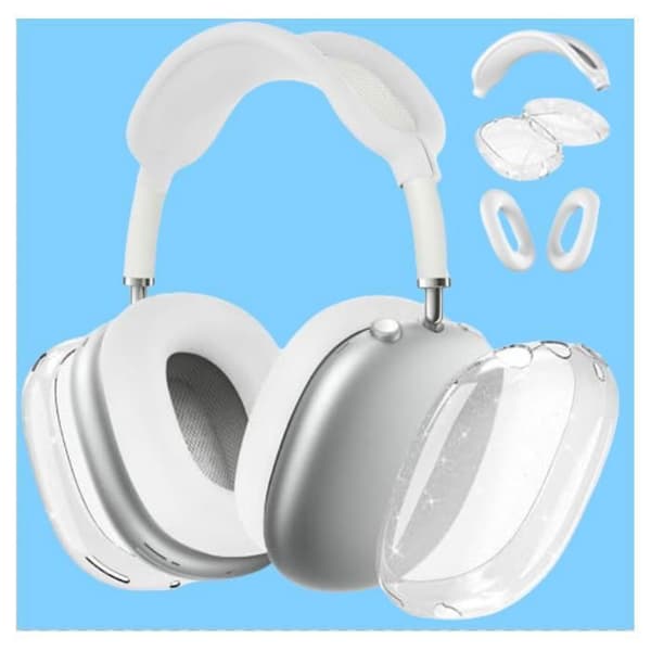 Sæt med 4 etuier til AirPods Max, glitrende hvid YYV