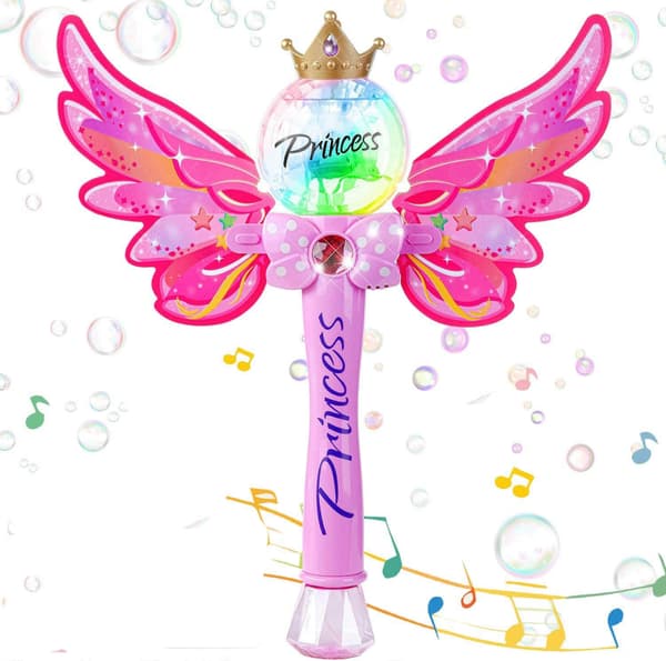 Prinsesse Boblestav-8787 i Rosa: Magisk Boblemaker