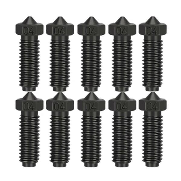 10 stk. Hærdede Stål Dyser til 2 Dyser 0,4 mm Høj Flow 0,75 mm Filament 3D Printer