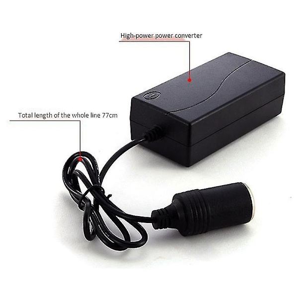 220v til 12v Konverter 60w Husholdningskontakt Bilstøvsuger Adapter Multifunksjonskonverter Adapter