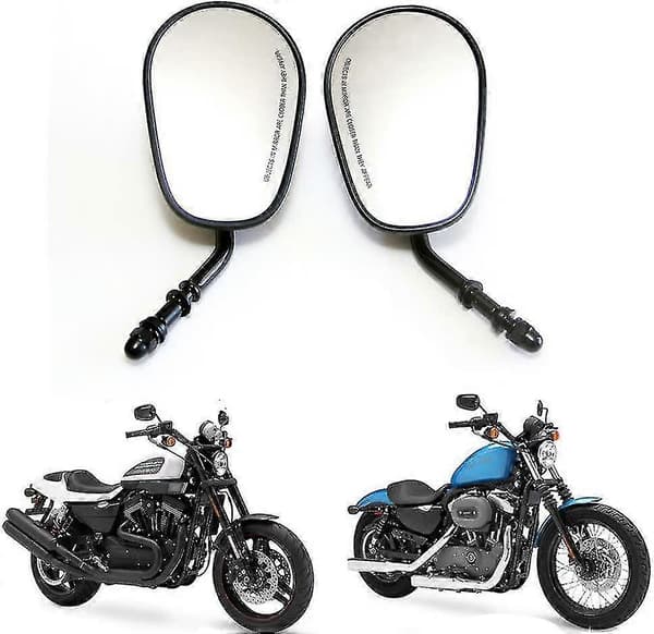 8mm Sorte Styrvinger til Harley Davidson Dyna Super Glide Street Glide Road Glide og Softail Modeller A129