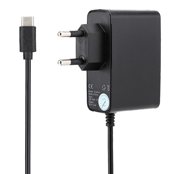 Kompatibel med Nintendo Switch nätadapter DC 5v/2.4a laddare 50/60hz(eu 100-240v)-ym