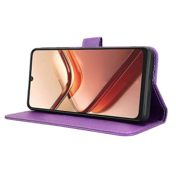 Til Doogee Note 58 Pro/ Note 58 Etui PU Læder Diamant Tekstur Tegnebog Telefon Cover
