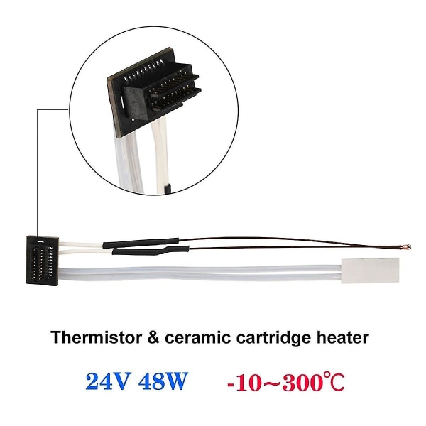 Termistor Keramik för P1P P1S 24V 48W Värmeelement för 3D-utskrift Termistor Hotend