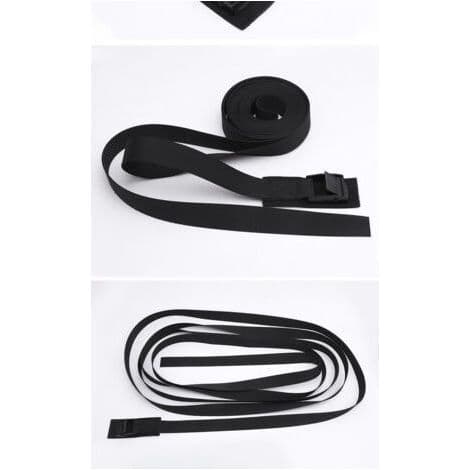 Kort vadderat spännband 25 cm – Spänne för säker fastsättning – Slitstark polyester – 4-pack
