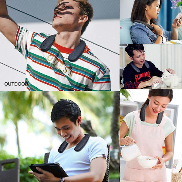 Bluetooth-kaulakaiutin, Kompakti kaiutin Musta, Kannettava langaton äänentoistokaiutin, 10 tunnin toistonaika (908)