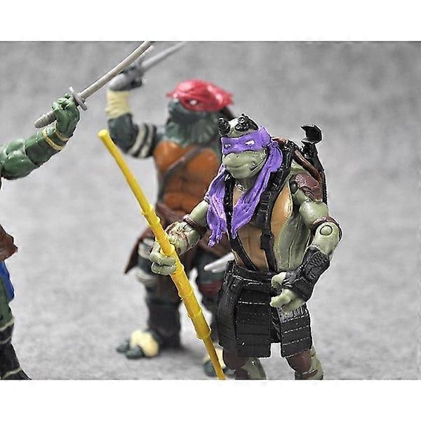 4 Pakkaus Teenage Mutant Ninja Turtles - 12CM - Uusi Malli