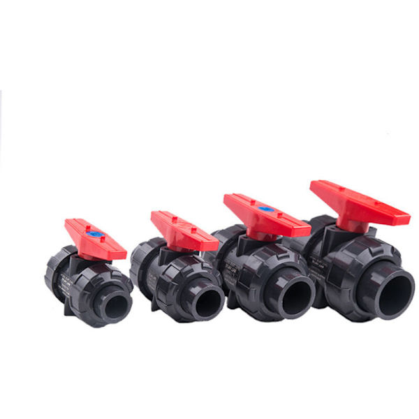 Dobbelt omløbsventil, kugleventil, SPH kugleventil, 20 mm diameter PVC kugleventil