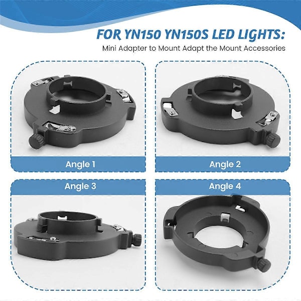 Mini Bowens Adapter til Bowens Mount Adapter Bowens Mount Tilbehør for YN150 YN150S LED Lys