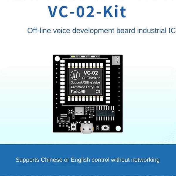 VC-02-Kit AI Intelligent Offline Stemmegenkendelse Kontrolmodul Udviklingskort