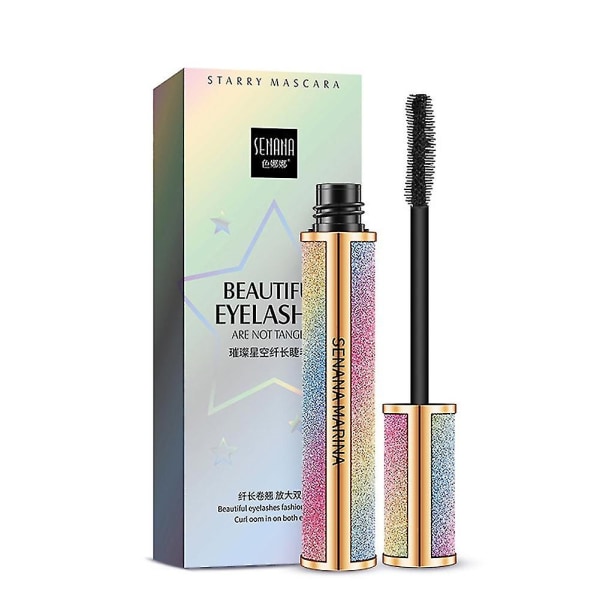 Senana Waterproof Sweat-proof Curly Long Starry Mascara Non Smudge Cosmetic Qinhai