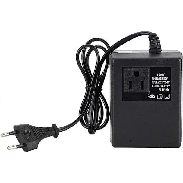 EU-kontakt Adapter, 300W Strömtransformator Spänningsomvandlare AC 220V till 110V EU-kontakt Adapter (220V)