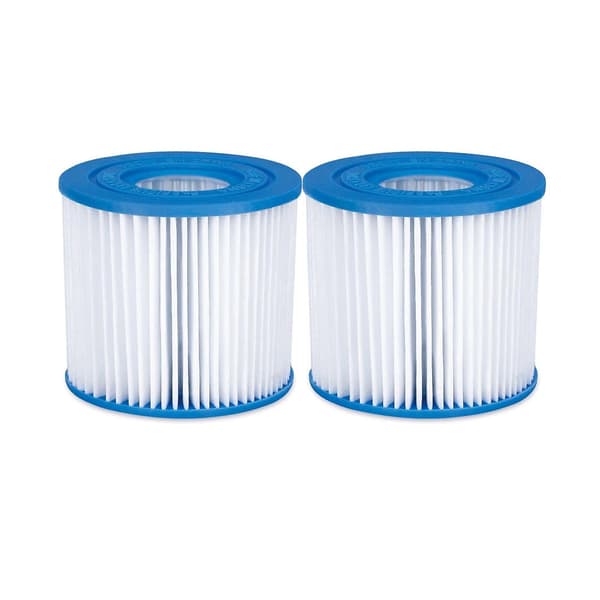 Summer Waves ersättningsfilterpatron typ D för pool i kraftigt papper, 2-pack