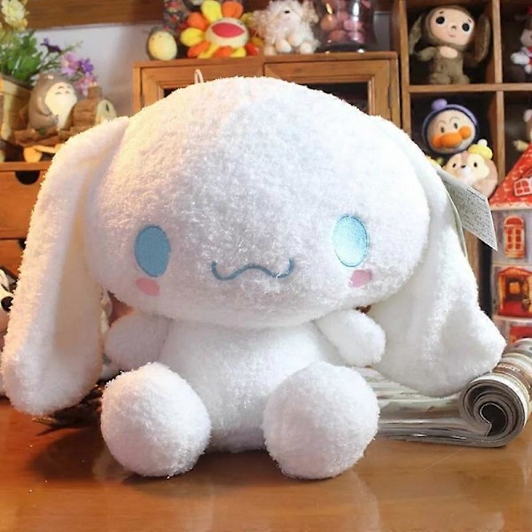 Original fluffig Cinnamoroll Plysch stor leksak Fylld djur Anime Mjuk docka 30CM