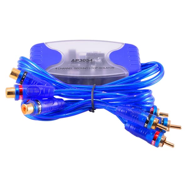 50w Universal 4-kanals Rca Jordloop Abs Metallbrusfilter Brusisolator för Biljud