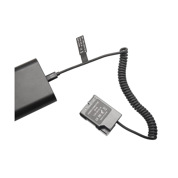 EL14 Dummy Coupler Batteri Type-C Fjederkabel til Nikon D3100 D3500 D5100 D5200 D5300 D5600 P7000 P7100 P7700 P7800
