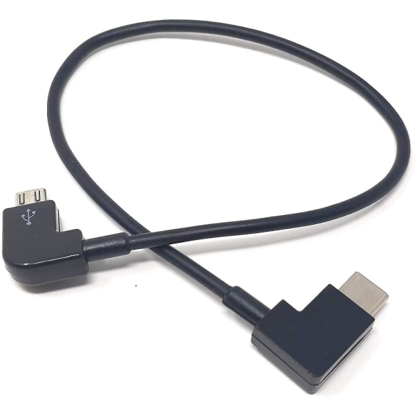Micro USB till typ-c vinklad kabel 30 cm laddningskabel för Bosch Intuvia Ebike