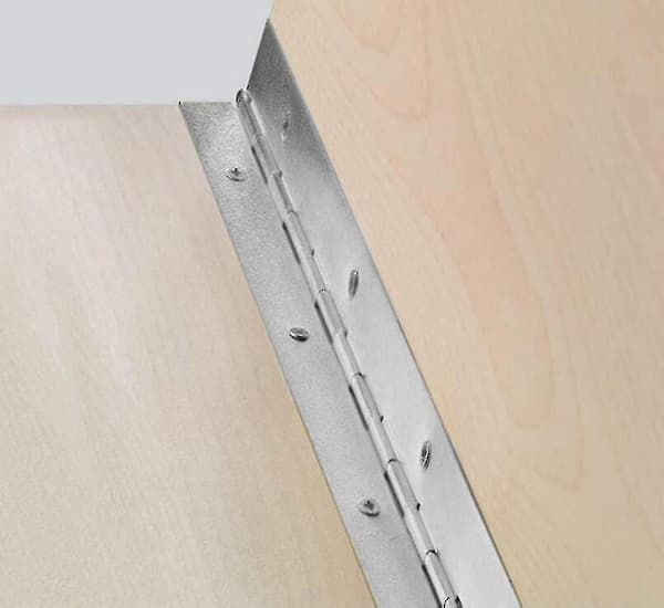 Stærkt Rustfrit Stål Pianohængsel, Fuld Længde Hængsel, 1800*30*0.6mm (1 Pakke)