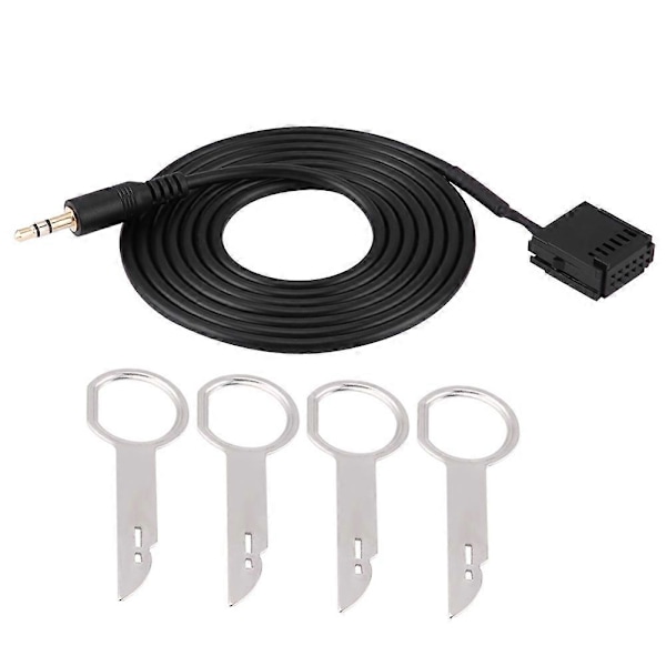 Car Audio Aux Auxiliary Cable Adapter For Ford 6000cd Mondeo Fiesta With Cd Removal Tool Keys