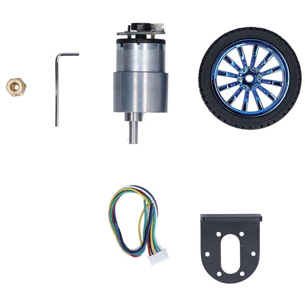 Høykvalitets JGB37-520 encoder motor intelligent bilmotor liten motorbilsett