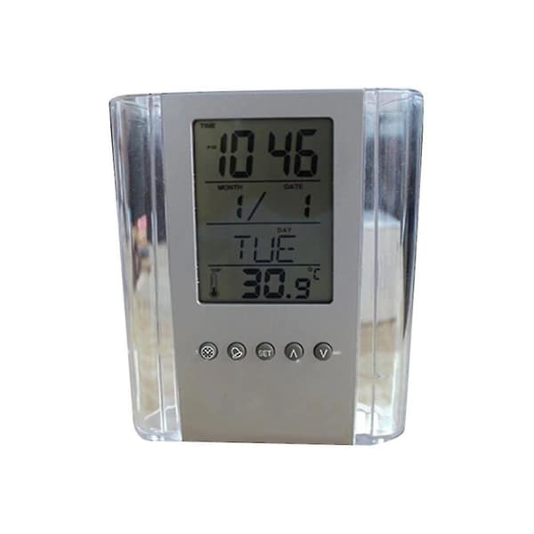 Evighetskalender Penna Klocka Elektronisk Penna Klocka Cylinder Elektronisk Väckarklocka