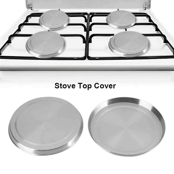 4-pack Rostfria Spishällsskydd, Spisplatta, Köksskydd, Köksredskap, 17/21cm, Set A