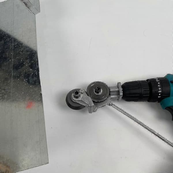 Elektrisk Drillplatekutter Dobbelthode Platemetall Nibbler Kutter Kompatibel Kutte Stål/Legering/Pla
