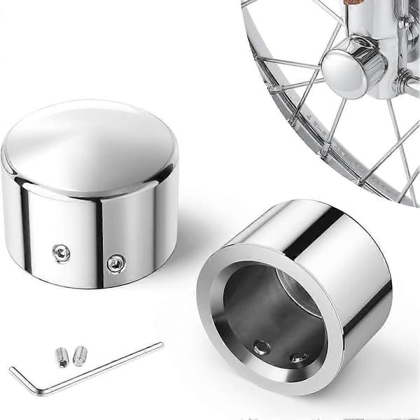 Frontakselmutterdeksler, Aluminium Akselmutterhetter for Harley Davidson VRSC Softail Dyna Super Glide Spor