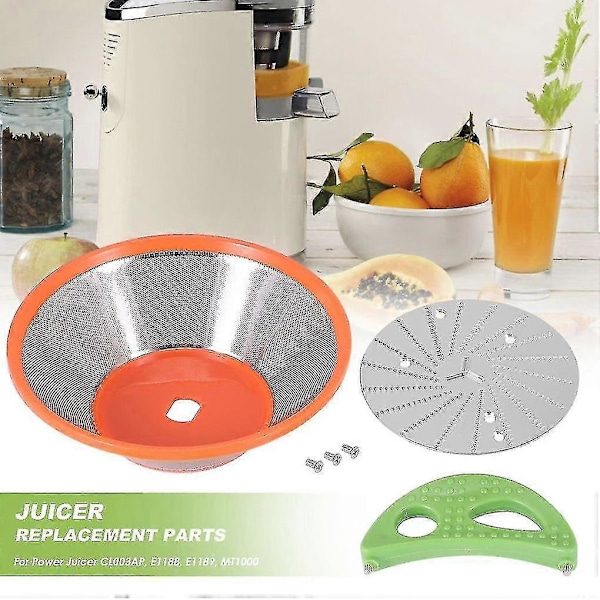Vaihtoterä yhteensopiva Jack Lalanne Power Juicer E1188:n kanssa, ruostumattomasta teräksestä valmistettu terä, mehupuristin korvaava