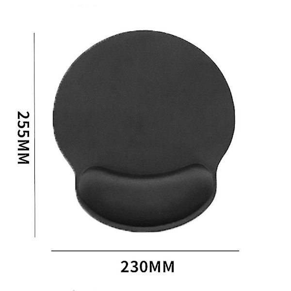 2-pack ergonomiska musmattor med bekvämt och kylande gel handledsstöd, halkfri PU-bas för enkel smärtfri skrivning