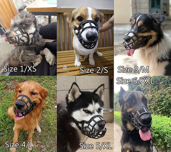 Åndbare Kurv-Snuder til Store Hunde, størrelse: L
