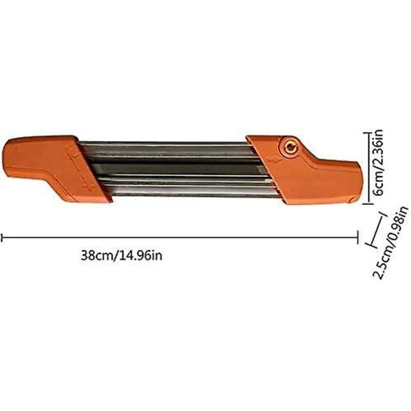 Kjede-sliper for motorsag, enkel fil 2 i 1 Praktisk kjede-sliper i bærende stål 5/32p 4,8 mm Kjede-slipeverktøy Rask sliping passer