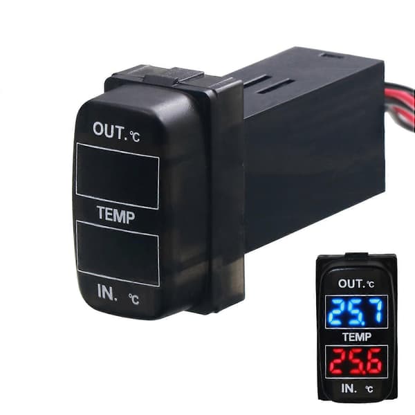 Dobbel Temperaturvisning Inne og Ute av Bilen Dobbel Temperatursensor for Mitsubishi ASX Lance