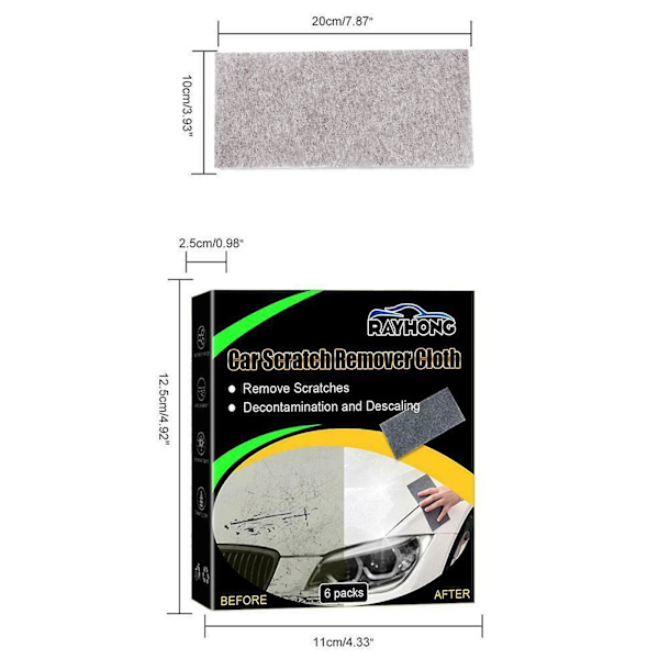 Nytt paket Nano Sparkle Cloth Bilskrapreparation Nano Magic Cloth För Bil