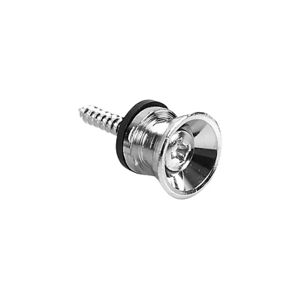Gitarrreim Lås Låsepinne Pin Metall Justeringsknapp for Akustisk Klassisk Elektrisk Bassgitar Ukulele Gitardel Sølv