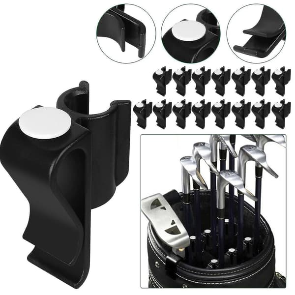 14x Golf Bag Klubb Organizer Klipphållare Järn Driver Protector Putterklämma Set