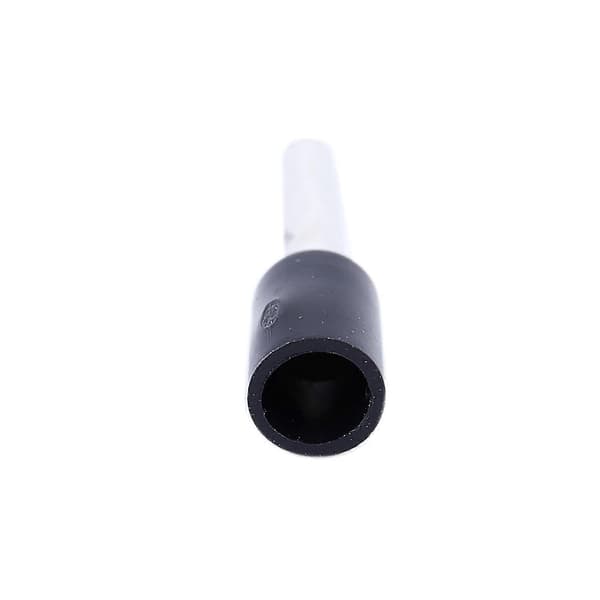 1000x Krympe Terminal Præ-isoleret Ferrule E1008 18AWG 1.0mm2 Sølv Sort