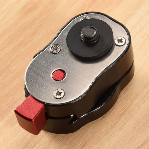 Professionelt 1/4 tommer Mini Quick Release Plate System til ethvert stativ, Leddelt armbeslag med op til 4