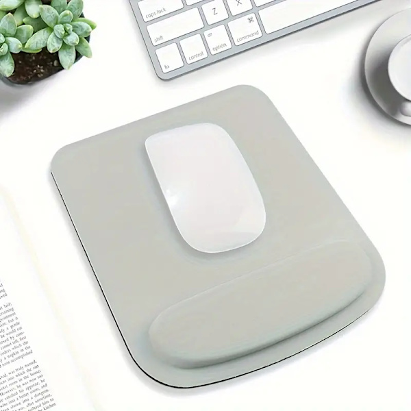 Ergonomiskt Eva Handledsstöd Musmatta - Bekväm, Mjuk Datorbordsmatta i Flera Färger Röd
