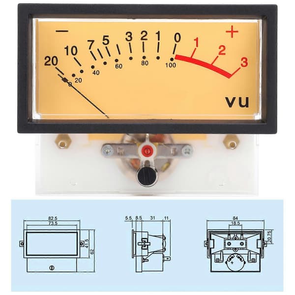 TN-73-HS-9213H Høj Præcision VU Meter Header Audio DB Niveau Header Effektforstærker Niveau Meter