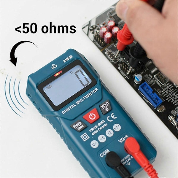 Mini Digitalt Multimeter AC Spenning 600V Smart Multimetro Auto Range Meter NCV Ohm Test Profesjonell E