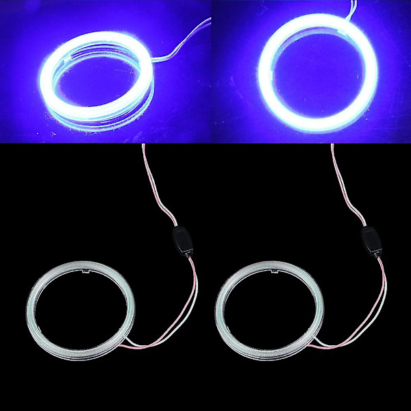 2 stk. 90mm Cob Angel Eyes Canbus Led Angel Eyes Ringlys DRL til DC