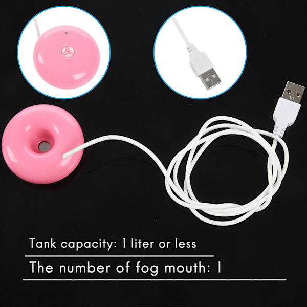 Donitsi ilmankostutin USB toimisto työpöytä mini ilmankostutin kannettava luova ilmanpuhdistin
