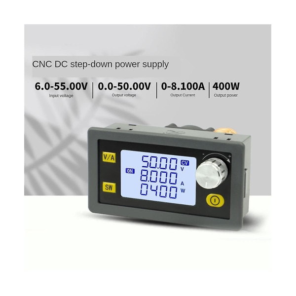 Dc 50v 8a 400w Cnc Justerbar Konstant Spänningsregulator Cv Cc Steg-down Strömförsörjningsmodul Xy5008e