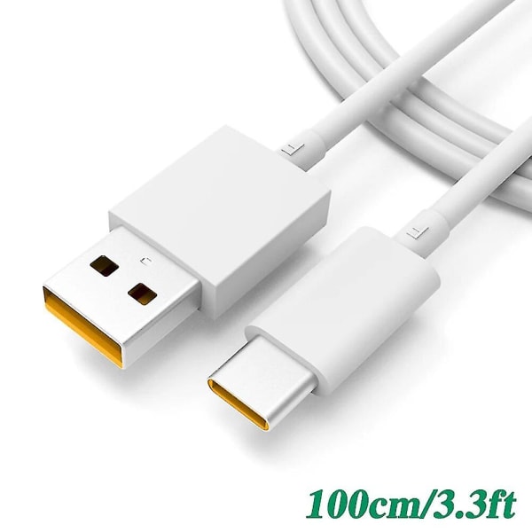 2024 65W Supervooc 2.0 Snabbladdare För Oppo K9 Find X2 X3 X5 Pro Neo Lite 5G USB Typ-C Kabel