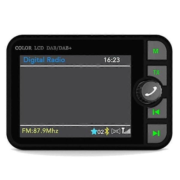 Bil DAB Bil Bluetooth MP3 Digital Radio Grafisk Display Fargeskjerm Biltilbehør