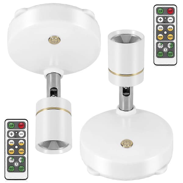 Trådlösa Spotlights Batteridrivna Roterbara Vägglampor (2-pack)