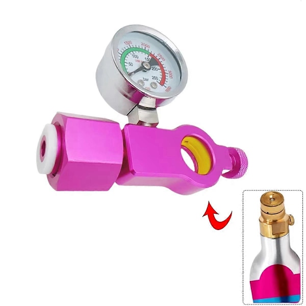 Co2 Sylinder Refill Fyllestasjon Adapter for (Terra DUO Art) Rosa Hurtigkobling Co2 Sylinder W21.8