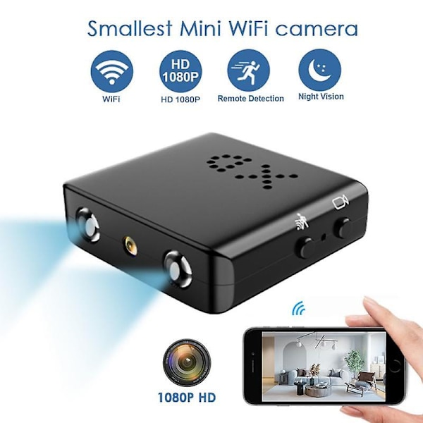 Xd Mini Kamera Indbygget Mikrofon 1080p HD Wifi Kamera Micro Usb2.0 5pin Infrarød Nattesyn