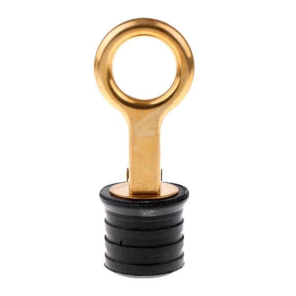 30 mm messing gummi marinebåd afløbsprop tilbehør